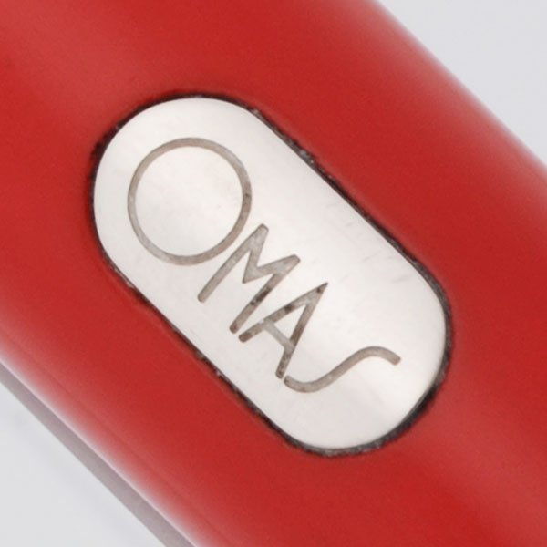 Omas Emotica Fountain Pen (2010s) - Red with Titanium Trim, C/C
